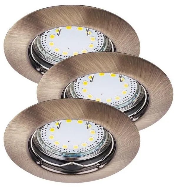 Rabalux 1048 - SADA 3xLED Podhľadové svietidlo LITE 3xGU10-LED/3W/230V