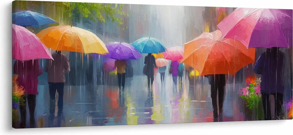 Obraz - Daždivý deň (120x50 cm)