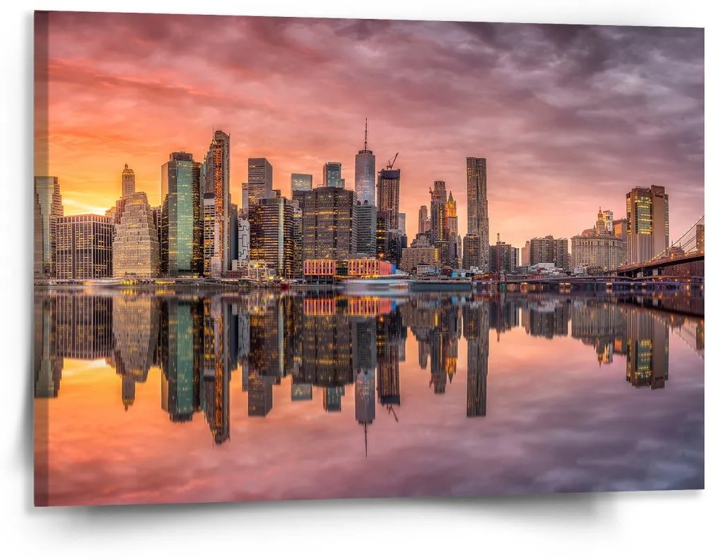 Sablio Obraz New York Západ slnka - 150x110 cm