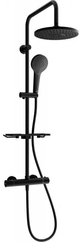 Mexen KT05 sprchový set s termostatickou batériou Kai, čierna, 771500593-70