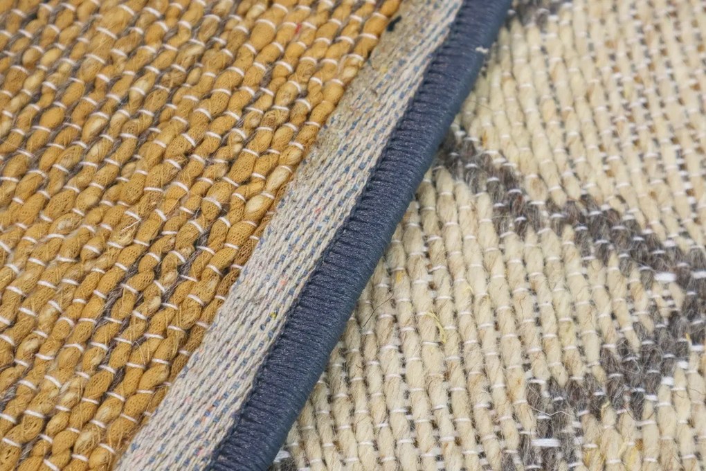 Ručne tkaný voňavý kusový koberec Vetiver 03, 120x170, béžová, exteriér, Mujkoberec Original