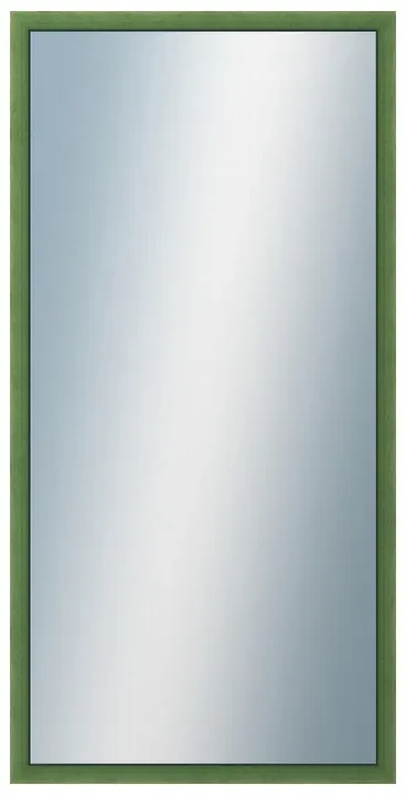 DANTIK - Zrkadlo v rámu, rozmer s rámom 50x100 cm z lišty BOX zelená morená (1751)