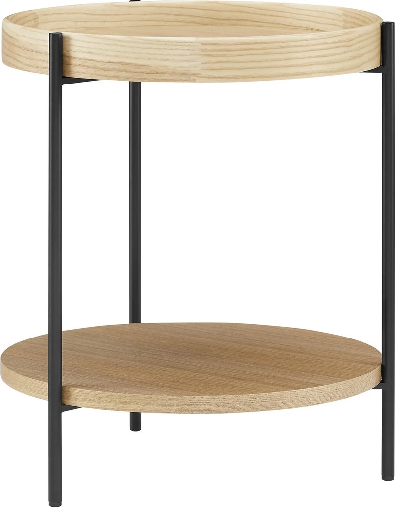 XXXLutz PRÍRUČNÝ STOLÍK, farba duba, kompozitné drevo, 44/49 cm Livetastic - Online Only obývacie izby - 001769013005