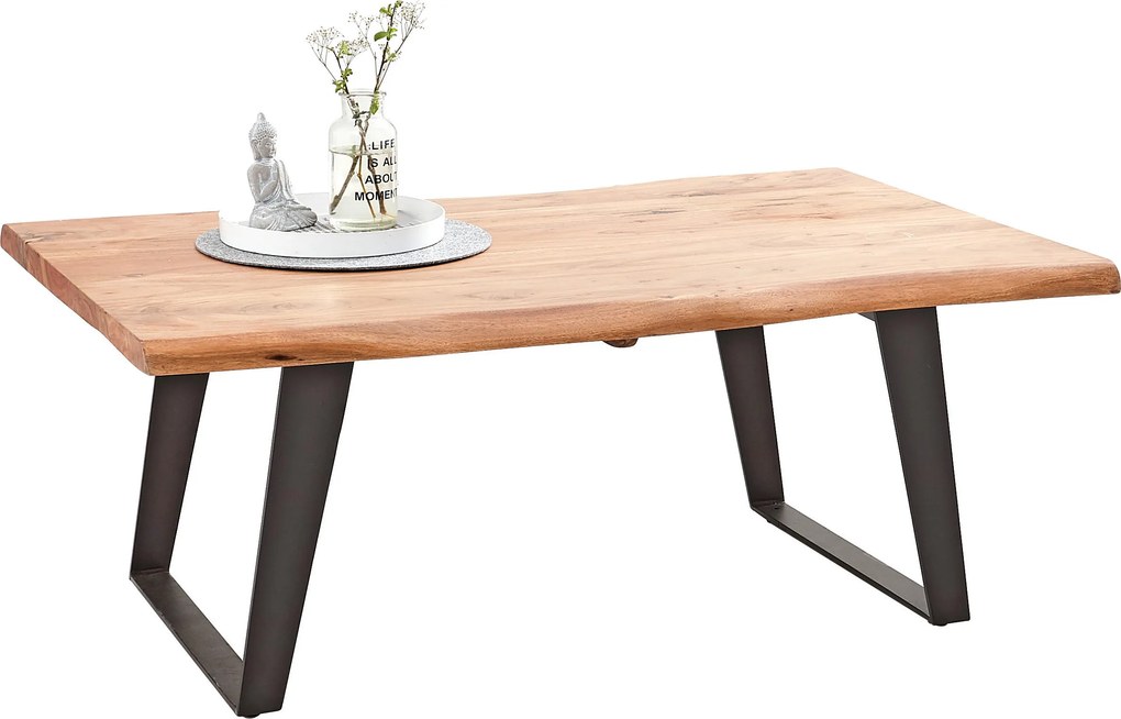 XXXLutz KONFERENČNÝ STOLÍK, čierna, farba akácie, drevo, kov, 115/70/45 cm Ambia Home - Stolíky do obývačky - 001630000801