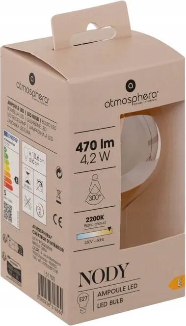 LED žiarovka Amber Straight 4,2W E27