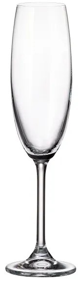 Crystal Bohemia Poháre na sekt COLIBRI 220 ml, 6 ks