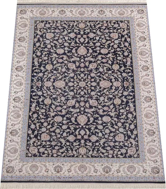 Koberec Anatolia Silk 66524 – modrý obdĺžnik s orientálnym vzorom Rozmer: 200x290 cm