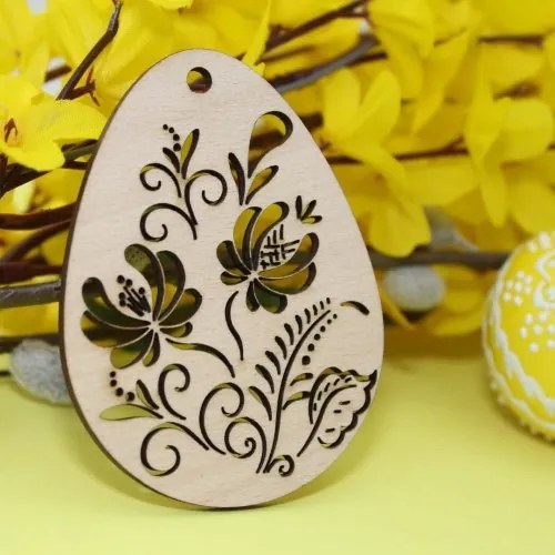 Veľkonočná kraslica z dreva