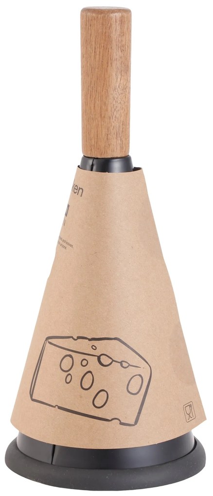 Kuchyňské ocelové struhadlo MODERN KITCHEN 12x12x27,5 cm hnědé/černé