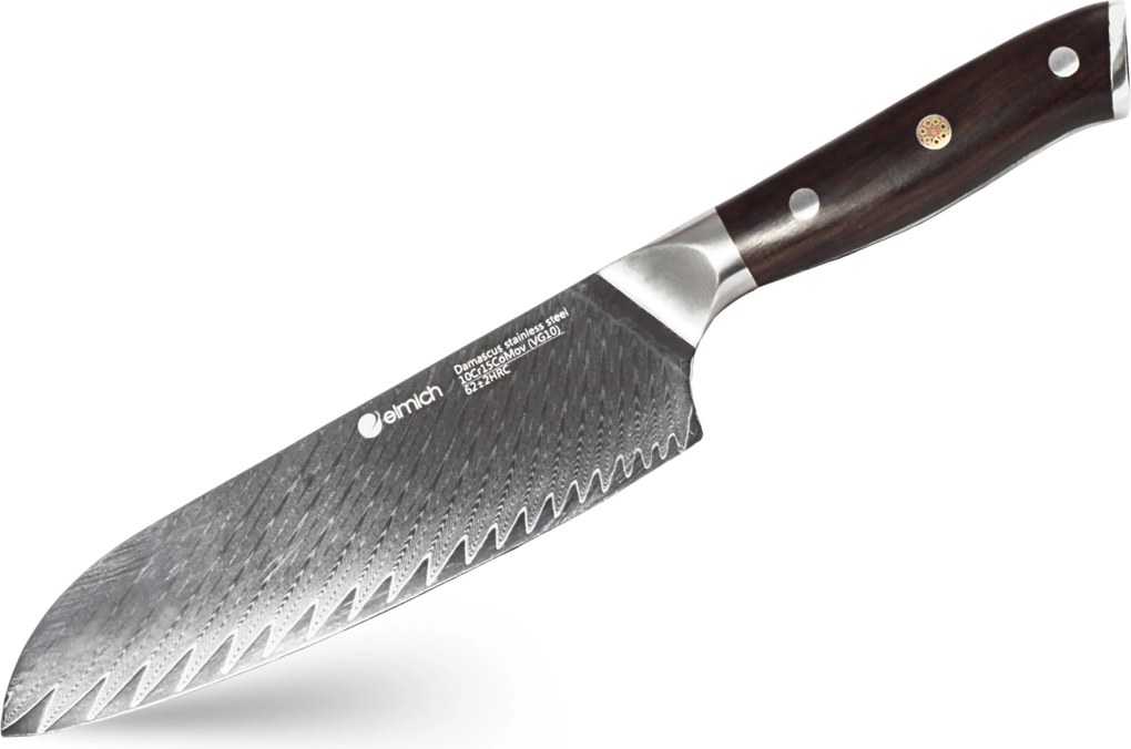 Elmich Santoku nôž z damaškovej ocele 18 cm