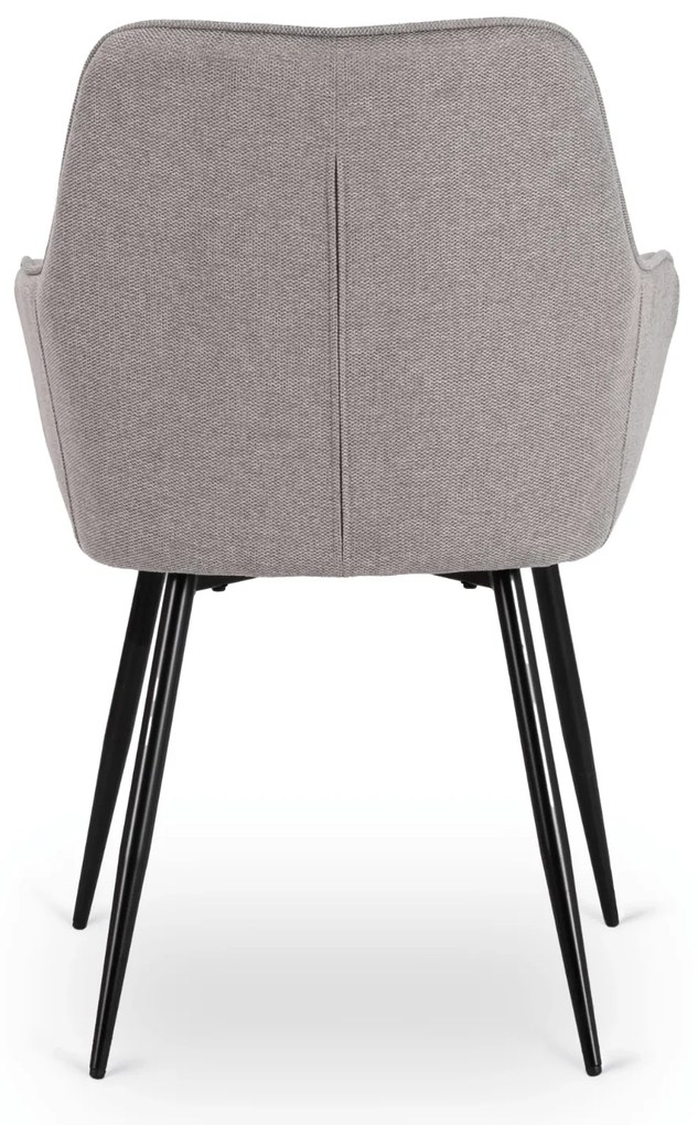 PROXIMA.store - Čalúnená jedálenska stolička MALAGA FARBA: sivá