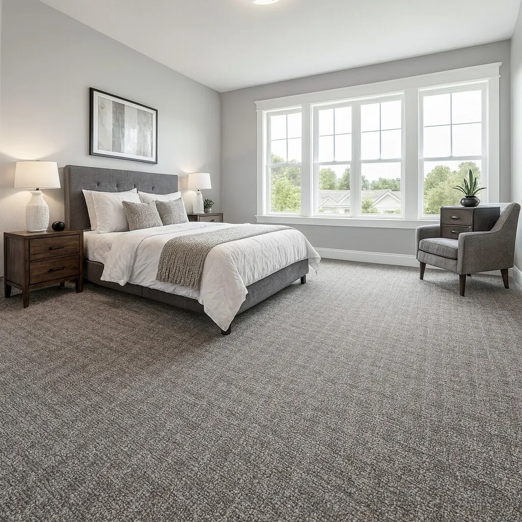 Koberec metráž Novelle 79, na mieru, šíře 4m, šedá, twinback (filc+juta), chodba / predsieň, Betap