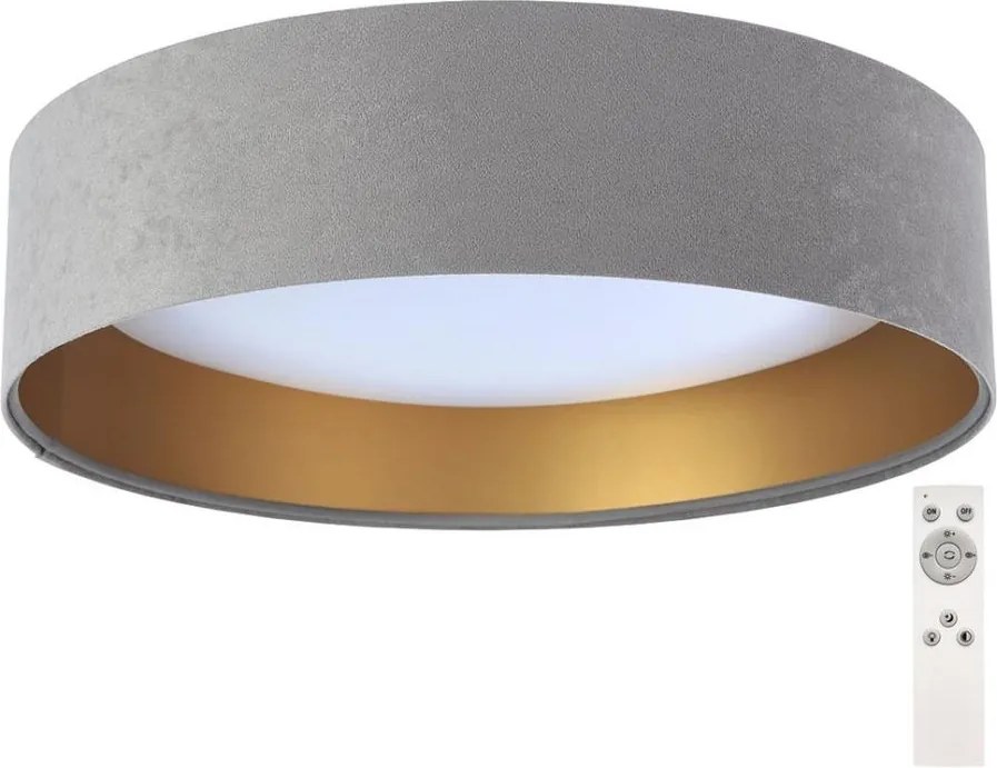 LED Stmievateľné stropné svietidlo SMART GALAXY LED/24W/230V šedá/zlatá + DO