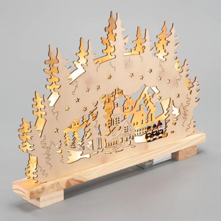 Nexos 86211 Vianočný svetelný oblúk - 10 LED, teplá biela, na batérie