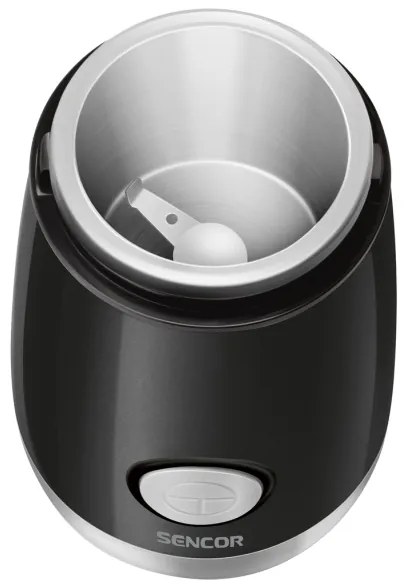 Sencor - Elektrický mlynček na zrnkovú kávu 60 g 150W/230V čierna/chróm