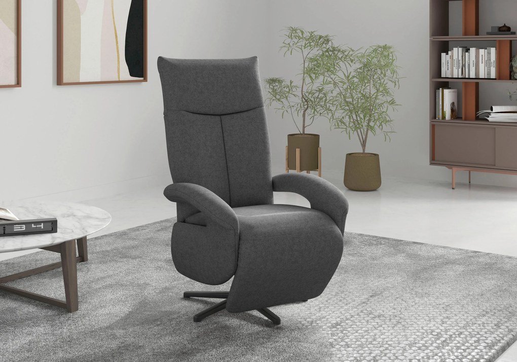 XXXLutz RELAXAČNÉ KRESLO, textil, tmavosivá Sit & More - Online Only obývacie izby - 00014401323Q