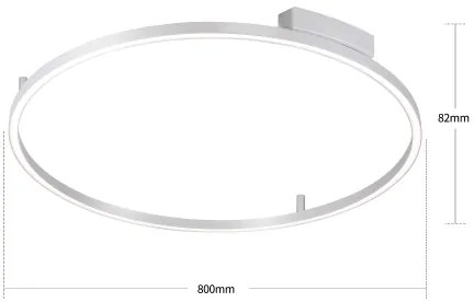 Brilagi - LED stmievateľné svietidlo PORTOFINO LED/60W/230V pr. 80 cm strieborné +DO