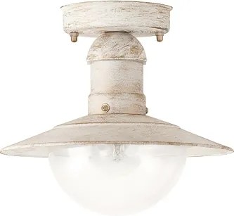 Brilagi - Vonkajšie stropné svietidlo MOLDE 1xE27/60W IP44 biela/patina