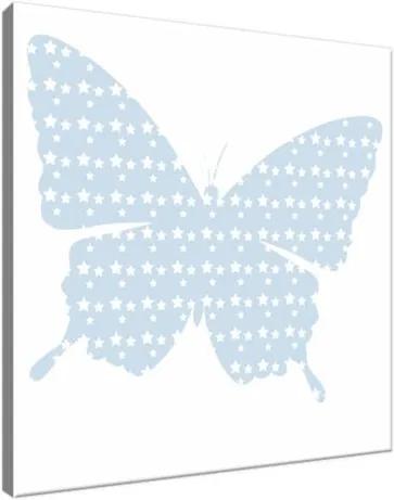 Obraz na plátne Modrý motýlik 30x30cm 4094A_1AI