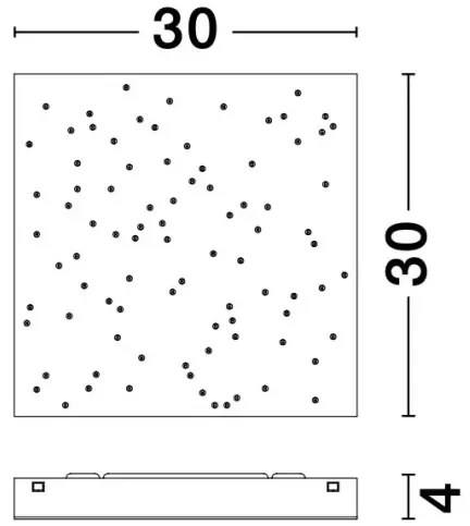 Stropné svietidlo LED so stmievaním Cielo 30 biele s diaľkovým ovládaním