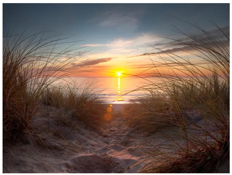 Artgeist Fototapeta - Sunset over the Atlantic Ocean Veľkosť: 196x154, Verzia: Samolepiaca
