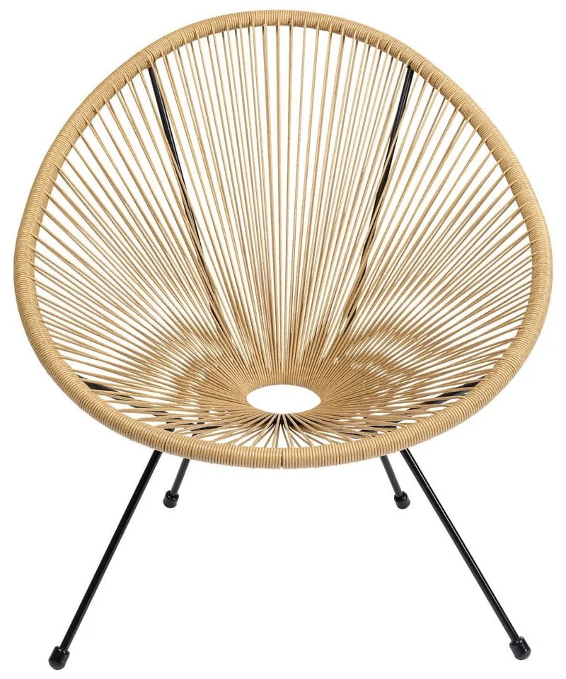 Svetlohnedé kreslo Kare Design Acapulco