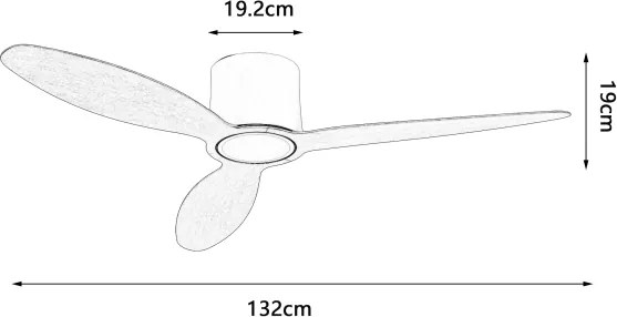 ZEVENTI - LED Stropný ventilátor VENTORA LED/24W/230V Wi-Fi Tuya biely + diaľkový ovládač