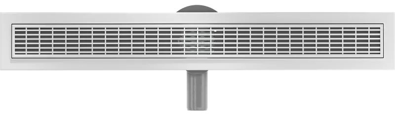 Mexen Flat lineárny nerezový žľab 50 cm, 360° sifón, vzor M33, nerez, 1033050-40