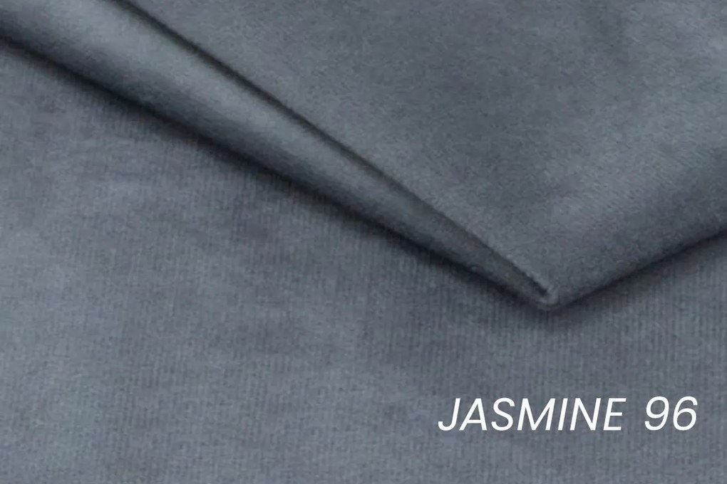 Rozkladacia rohová sedacia súprava Laksaro pravá - šedý zamat Jasmine 96