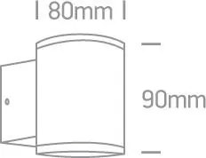 Vonkajšie nástenné svietidlo ONE LIGHT ext. nástenné svietidlo 67400A/BR