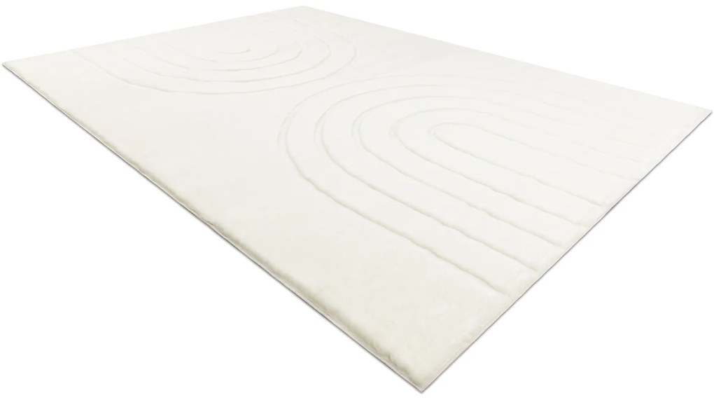 Koberec CURVY biely 11 Arches, prateľný