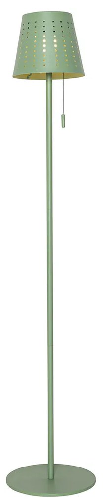 Vonkajšia stojaca lampa zelená vrátane LED 3-stupňového stmievania na solár - Ferre