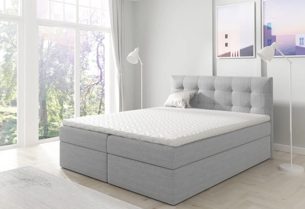 Čalúnená posteľ boxspring NUMBER 1, 180x200, inari 81