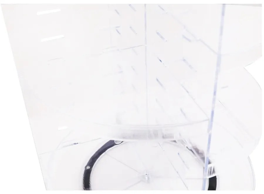 Priehľadný otočný plastový kúpeľňový organizér na kozmetiku - Hermia