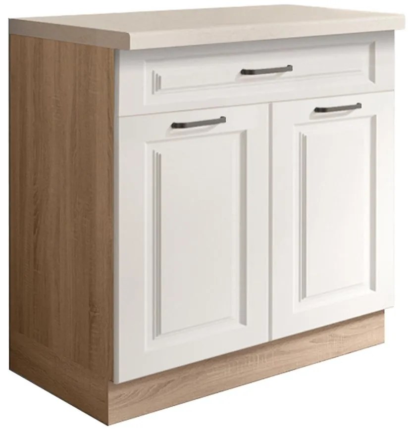 Kuchynská skrinka Smart 6D Sonoma/biely Mat