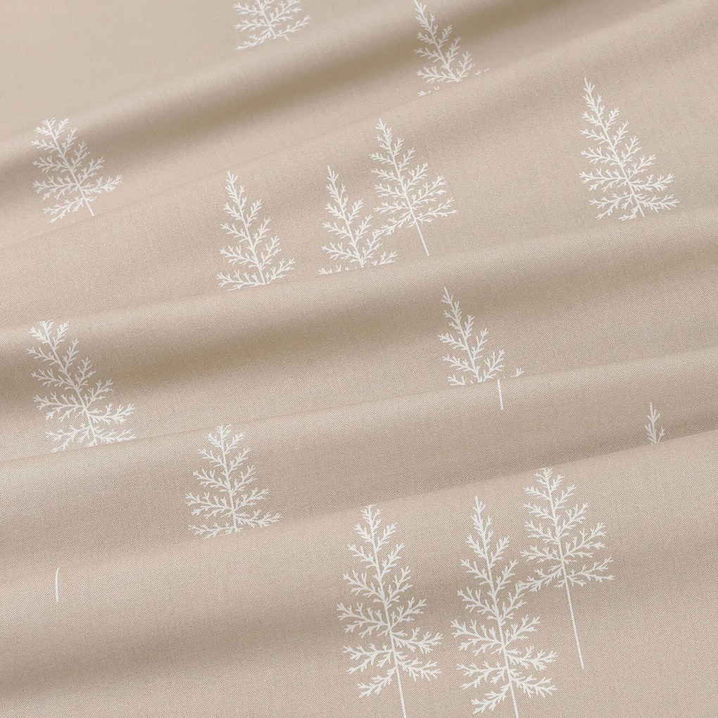 Goldea vianočný okrúhly obrus z pevnej bavlny - severské stromčeky Ø 110 cm