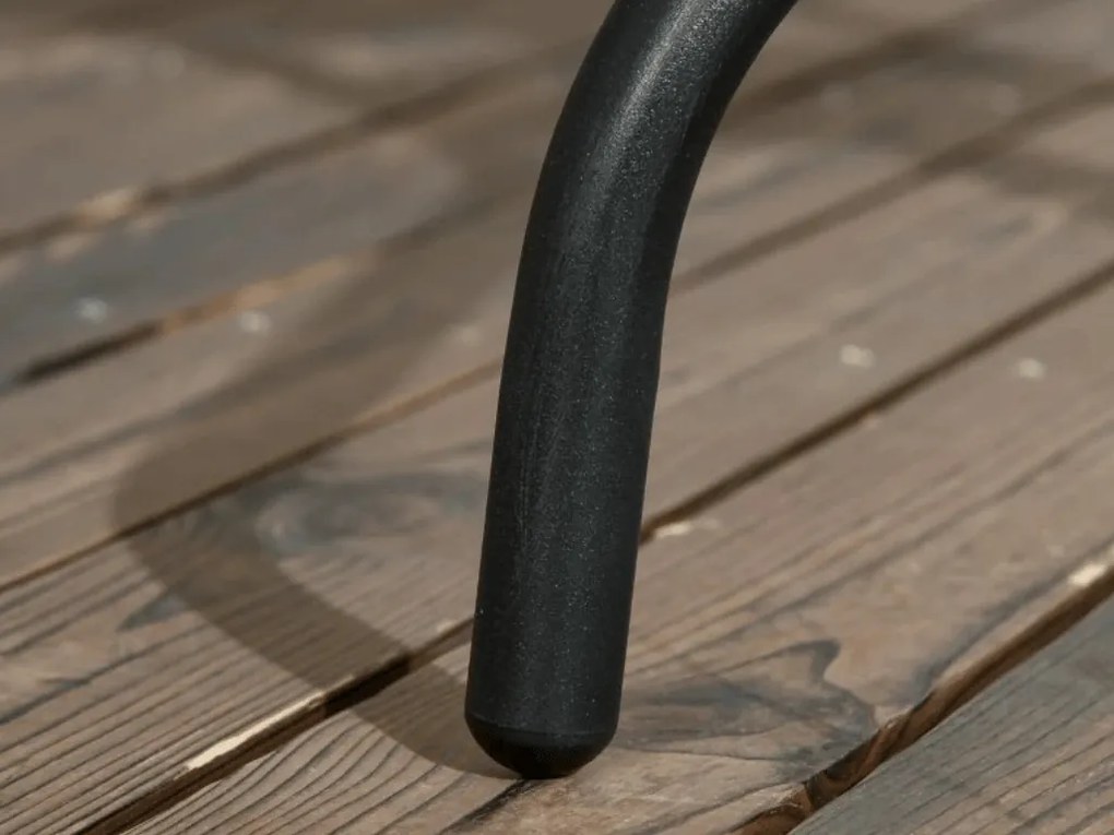 Zahradní set TREGO ISLAND - 2 židle a kulatý stůl ø 60 cm, antracitová