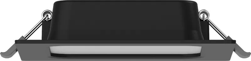 Mexen LDRR, LED stropné svietidlo na zapustenie 12 x 12 cm, 6W, studená - 6500K, 600 lm, čierna - L211-012-0665-70