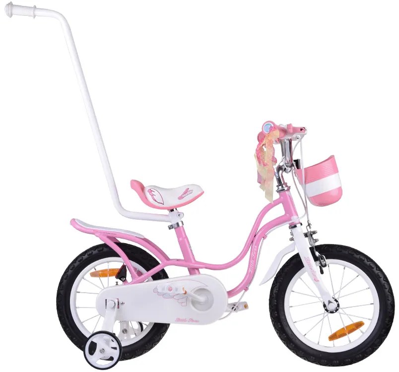 Detský bicykel 14" Little Swan RoyalBaby RB14-18 - ružový