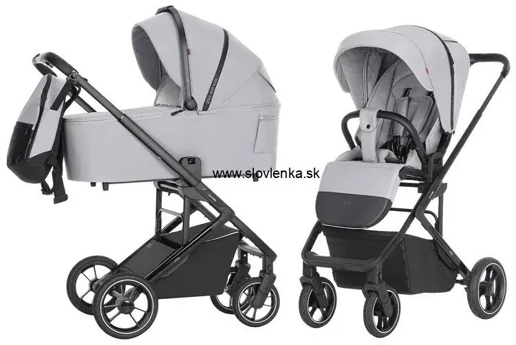Kočík 2in1 CARRELLO Alfa 2024 Feather Grey