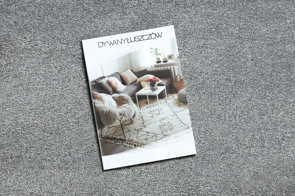 Okrúhly koberec SOFTY Jednofarebný, sivý