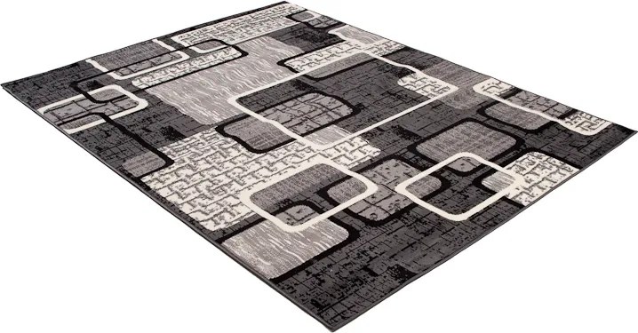 TA Koberec K859A TMAVO SIVÁ LACNÁ PP CRM Rozmer: 220x300 cm