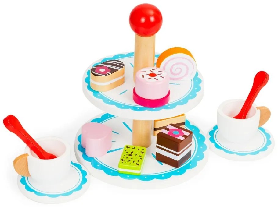 Drevená súprava podnosov na tortu od Ecotoys