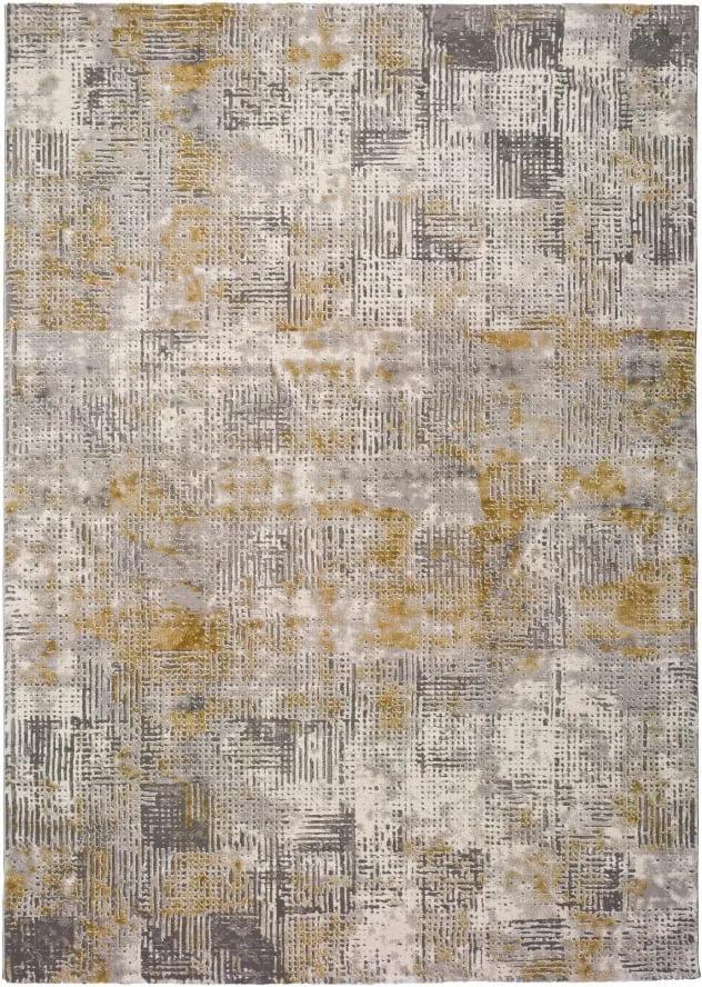 Sivý koberec Universal Kerati Mustard, 200 x 290 cm