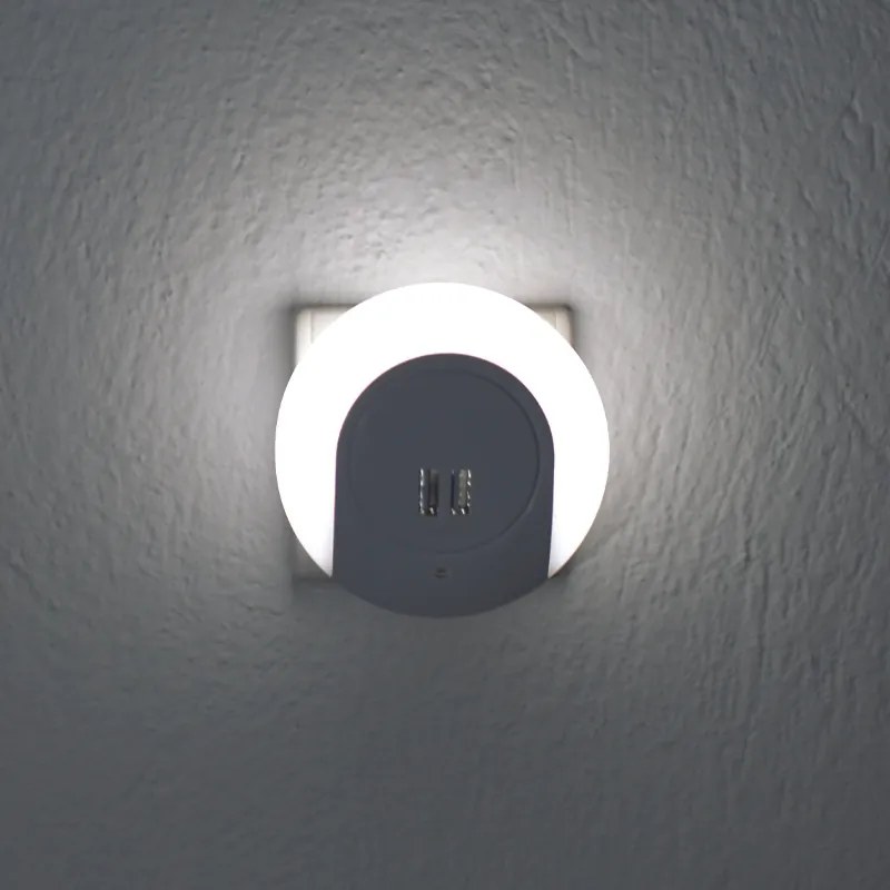ACA Lighting Nočné svetlo do zásuvky 1W/4000K/IP20/2xUSB