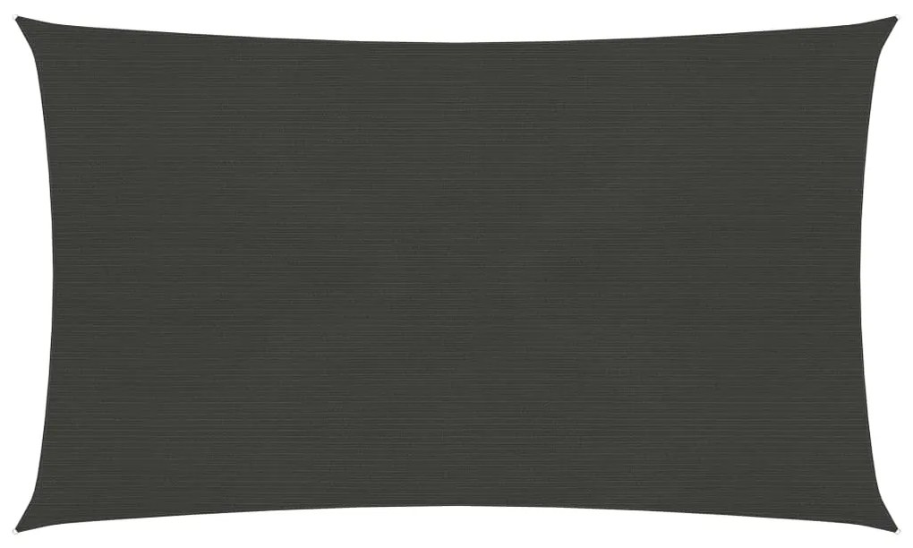 vidaXL Tieniaca plachta 160 g/m², antracitová 3x6 m, HDPE