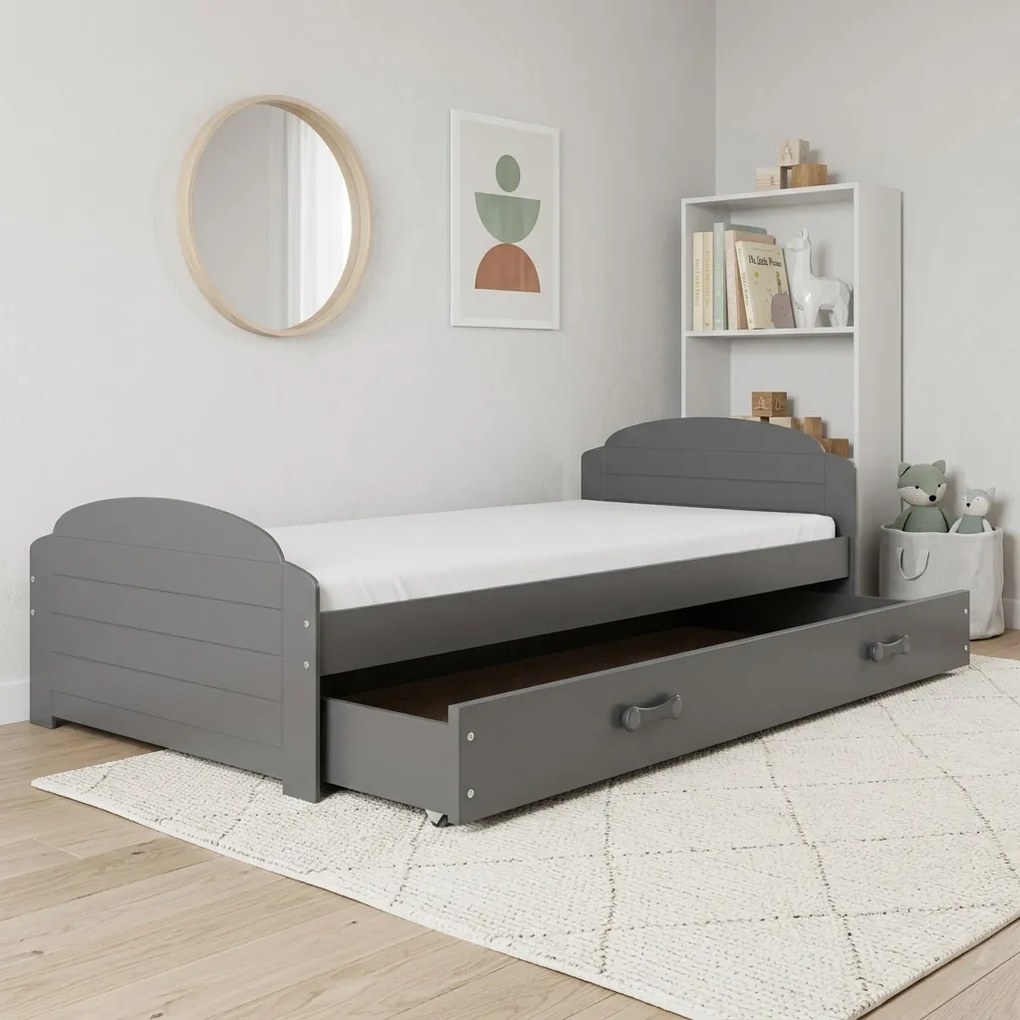 Posteľ LILI 200x90 grafitová