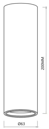 Bodové svietidlo GENESIS 1xGU10/8W/230V 20 cm zlatá