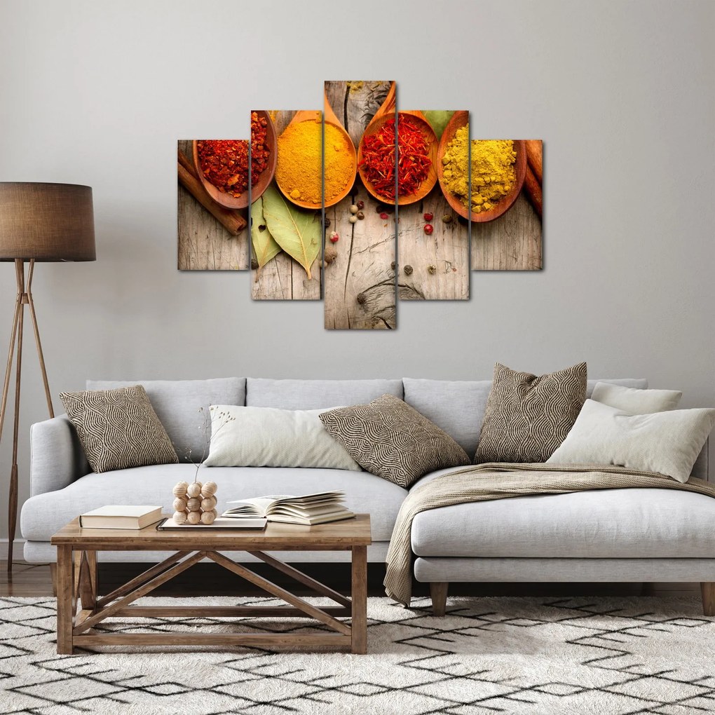Obraz - Korenie na dreve (150x105 cm)