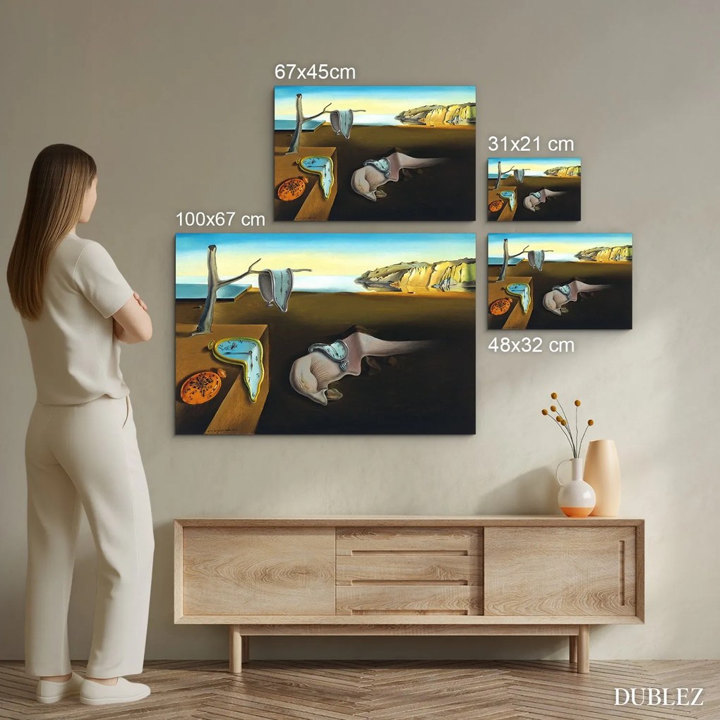 DUBLEZ | Reprodukcia obrazu S. Dalí - Tečúce hodiny | UV potlač, Premium